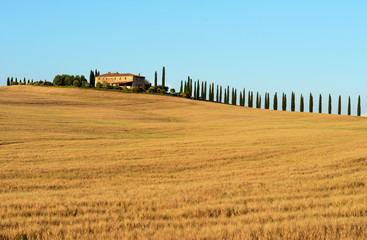 Toscana hills. Unesco heritage preserve