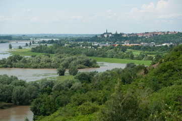 Widok na Sandomierz z Gór Pieprzowych