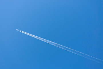 airplane in the sky