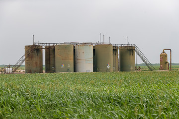 Natural Gas tanks in Texas