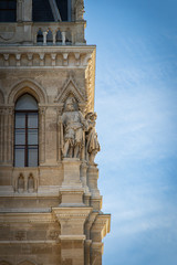 detail of the facade of a building in Vienna
