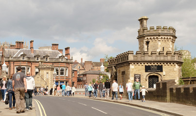 City Impressions from York with modern and historic architecture in England, United Kingdom.