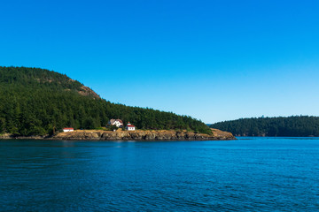 Fototapeta na wymiar Burrows Island, Rosario Strait, Washington, USA
