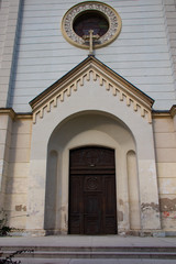 Fototapeta na wymiar The Carmelite Church (The Church of St Stephen the King) in Sombor, Vojvodina, Serbia