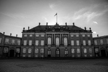 Fototapeta na wymiar Christian IX palace at Amalienborg in Copenhagen (DK)