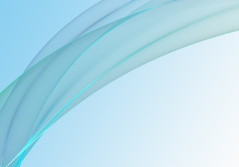 Abstract background waves. White, turquoise and baby blue abstract background for wallpaper or business card