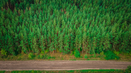 landscapes of wild nature in rural areas of the Russian Federation.aerial survey