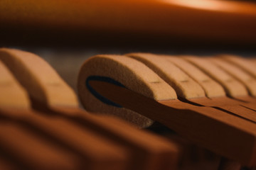close up of a piano keys