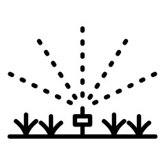 Sprinkler irrigation icon