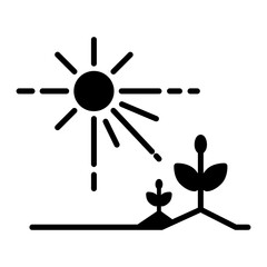 Sun for plants icon