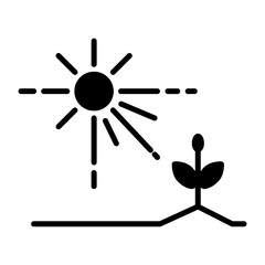 Sun for plants icon