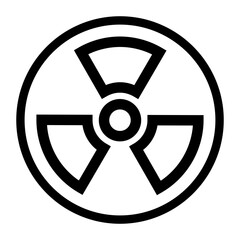 Obraz premium Radioactive icon