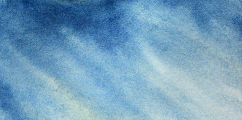 water color hand painted blue abstract background illustration