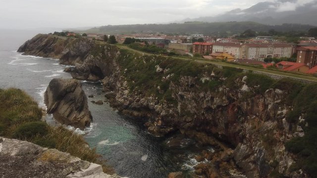 Llanes, beautiful village in the coast of Asturias,Spain
