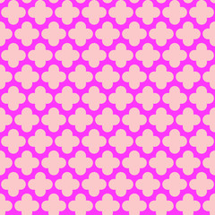 Quatrefoil pattern seamless repeat background