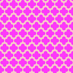 Quatrefoil pattern seamless repeat background