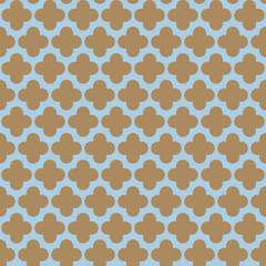 Quatrefoil pattern seamless repeat background