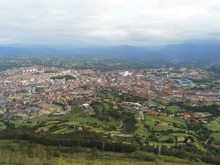 Oviedo, city of Asturias,Spain. Aerial Drone Photo
