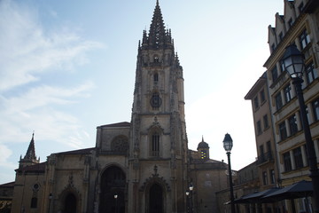 Fototapeta na wymiar Cathedral in Oviedo, city of Asturias,Spain