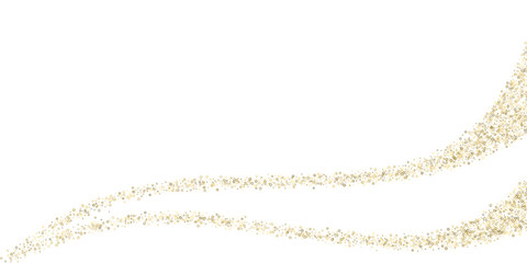 Gold Glitter Stars. Luxury Shiny Confetti.