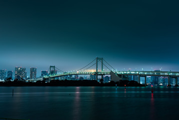 レインボーブリッジと夜景