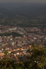 Fototapeta na wymiar OvIedo. Historical city of Asturias,Spain. Aerial Drone Photo