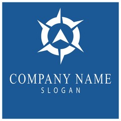 Obraz premium Compass Logo Template vector icon
