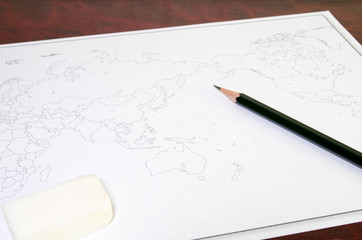 世界地図の勉強