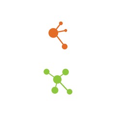 Molecule vector illustration design