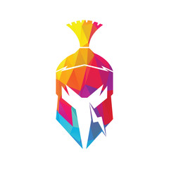 Spartan logo. Old Vintage Antiques Spartan warrior vector design