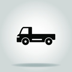 pickup car icon or logo in  glyph
