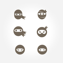 set ninja head icons