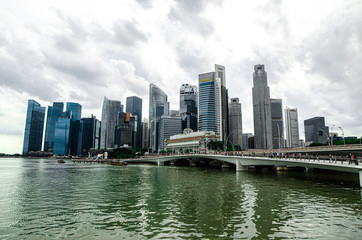 Fototapeta na wymiar Singapore skyline 