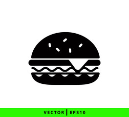 Burger icon vector logo template trendy best seller
