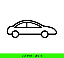 Fototapeta premium Transportation car icon vector logo template flat style