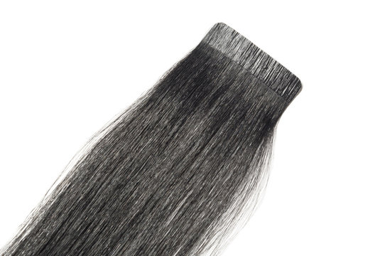 tape in straight black human hair extensions