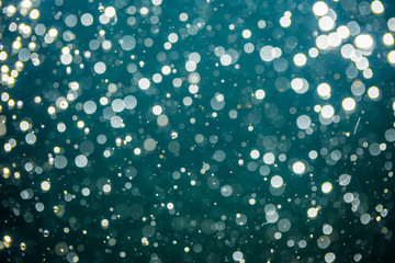 Abstract defocused bokeh of lights in dark