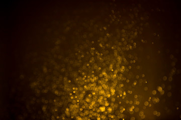 Abstract gold bokeh