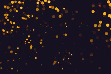 Golden blur glitter  lights abstract bokeh for Merry Christmas and New Year