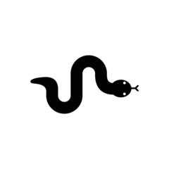 Snake icon isolated on white