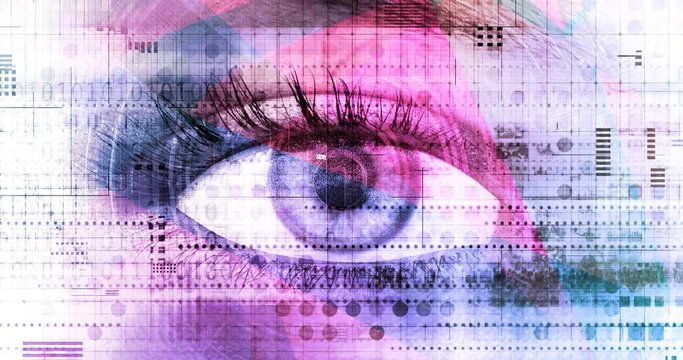 Online Privacy Security Threat Abstract Background Art
