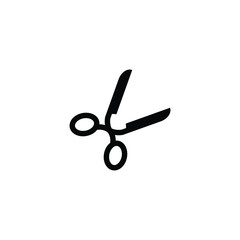 Scissors icon isolated on white