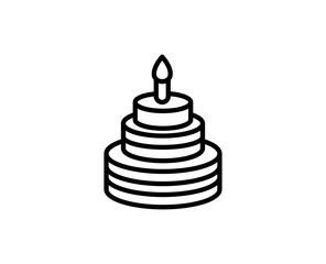 Flat line icon