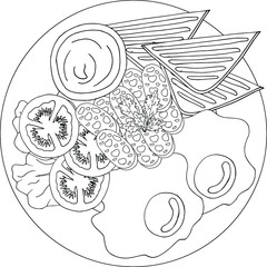 hand drawn vector illustration