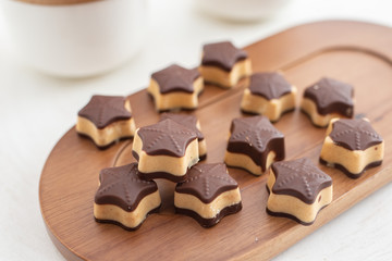 healthy home made sugar free Chocolate Truffles Balls with almond butter