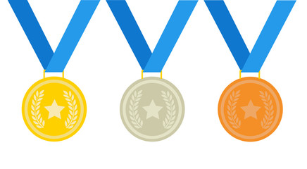 medal vector illustration on white