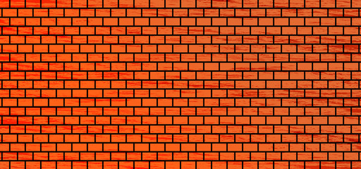 Background with orange brick motif