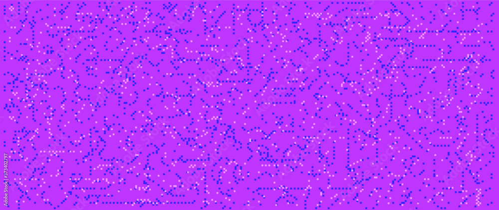 Aufkleber Abstract pixelated background with flickers and datamoshing effect. Vaporwave and cyberpunk style aesthetics.