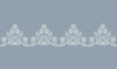 white lace border