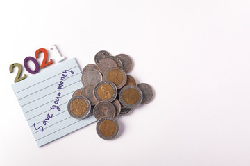 The numbers 2021 are marked with 